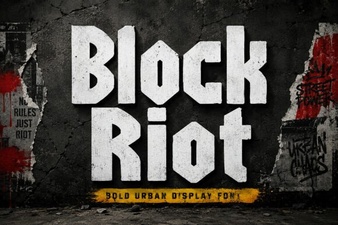 Block Riot Font: Bold Design & Creative Projects