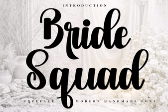 Bride Squad Font: Stylish Wedding Design Ideas