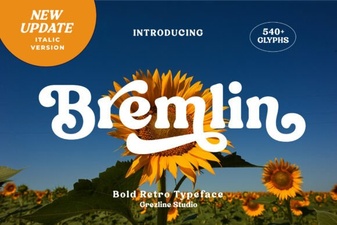 Bremlin Italic: Elegant Design & Creative Typography
